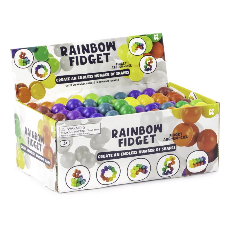 Keycraft Rainbow Fidget Multicolored, Pack of 12