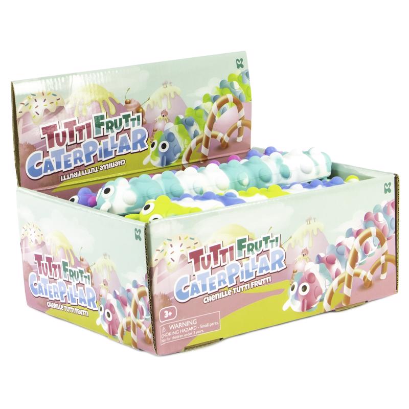 Keycraft Tutti Frutti Caterpillar Assorted, Pack of 12