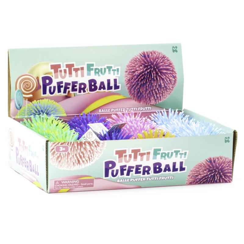 Keycraft Tutti Frutti Puffer Ball Assorted, Pack of 12