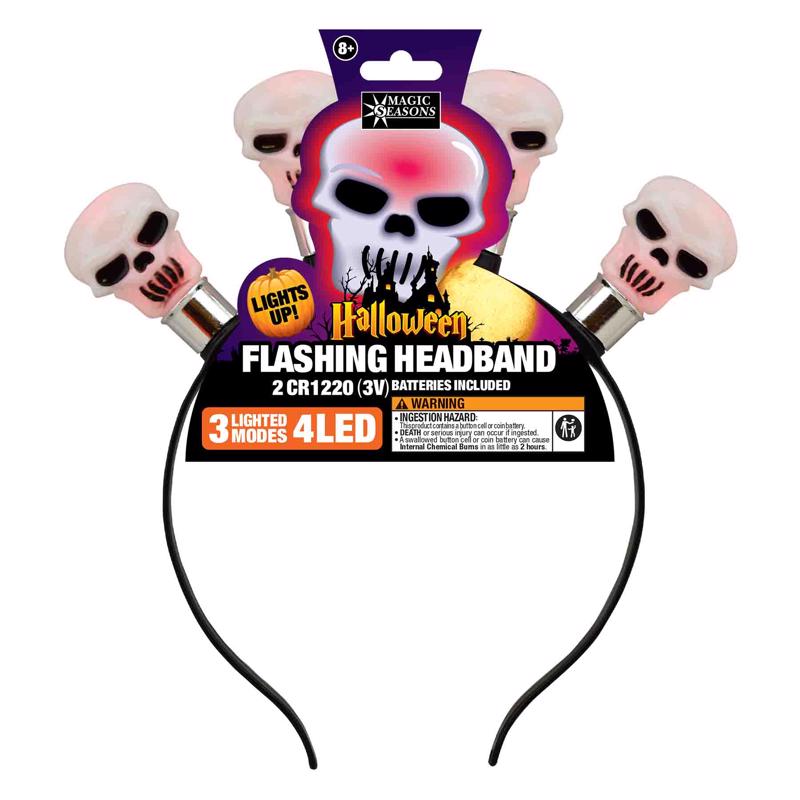 Shawshank LEDz Halloween Flashing Headband 1 pk, Pack of 12