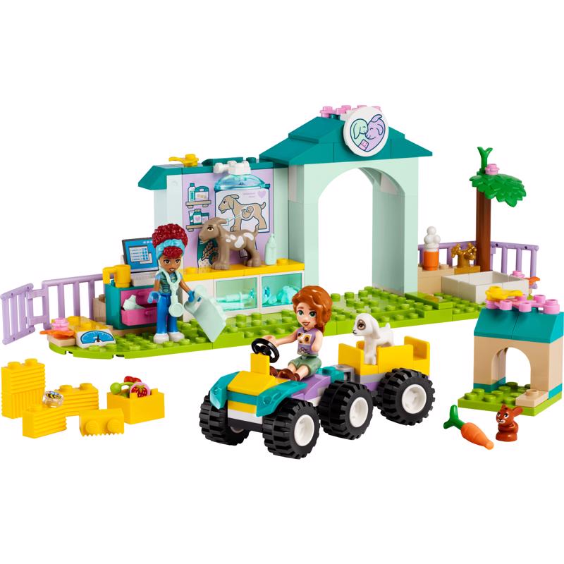 LEGO Friends Farm Animal Vet Clinic Building Set Multicolor