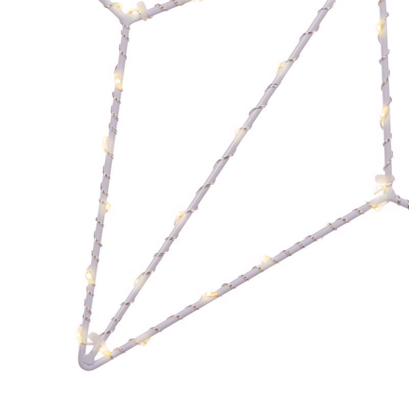 Celebrations LED Warm White Star Silhouette 15 in. Hanging Decor
