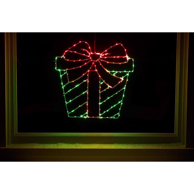 Celebrations LED Multi Present Silhouette 15 in. Hanging Decor