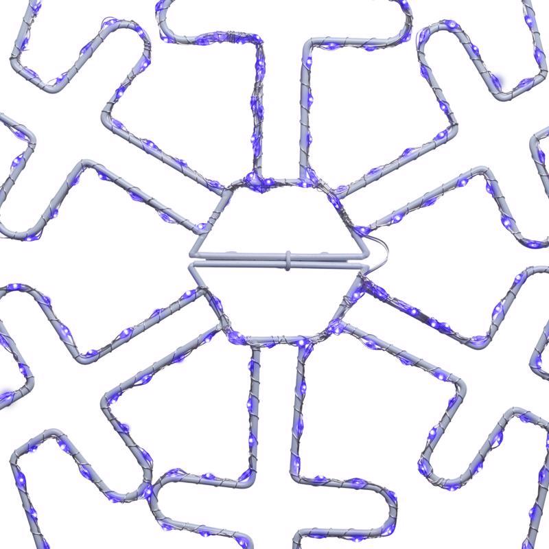 Celebrations LED Blue Snowflake 18 in. Hanging Decor
