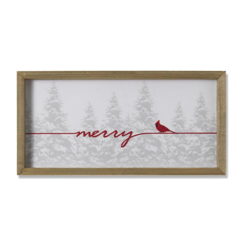 Gerson White Holiday Cardinal Wall Sign, Pack of 8