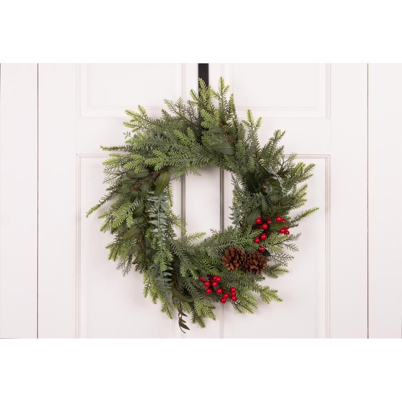 Celebrations 24 in. D X 24 ft. L Thinner Everyday Wreath, Pack of 4