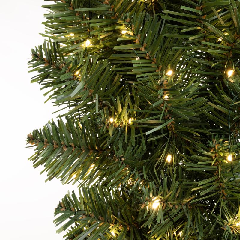 Celebrations 24 in. D LED Prelit Warm White Cascading Wreath, Pack of 4