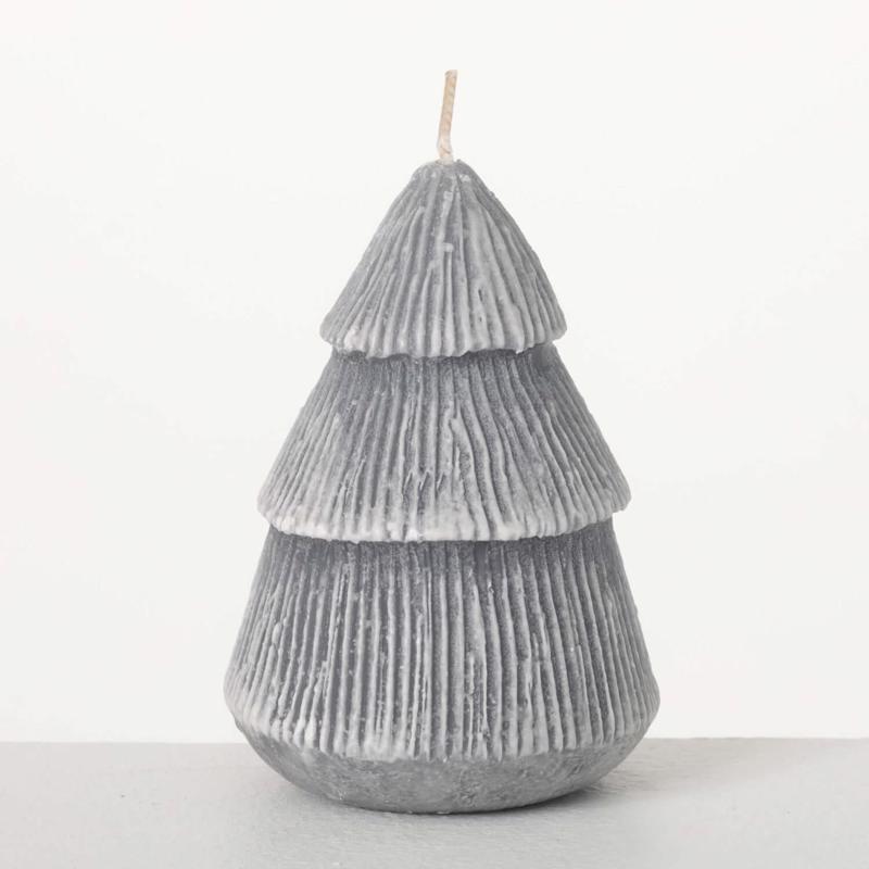 Sullivans Vance Kitira Gray Tree Candle, Pack of 6