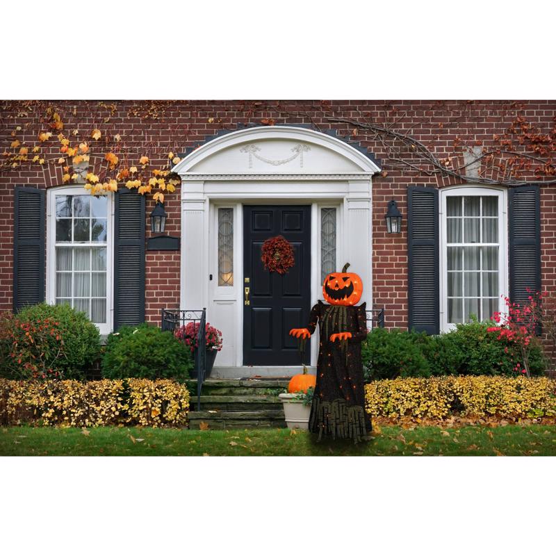 Celebrations Prelit 57" Pumpkin Head Character Yard Decor
