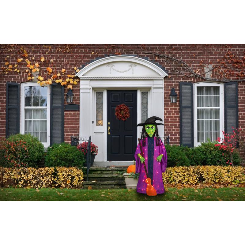 Celebrations Prelit 60" Collapsible Witch Yard Decor
