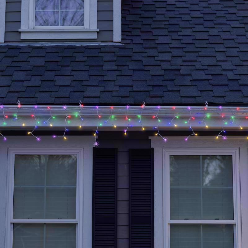 Celebrations Classic LED T5 Multicolored 100 ct Icicle Christmas Lights 6 ft.