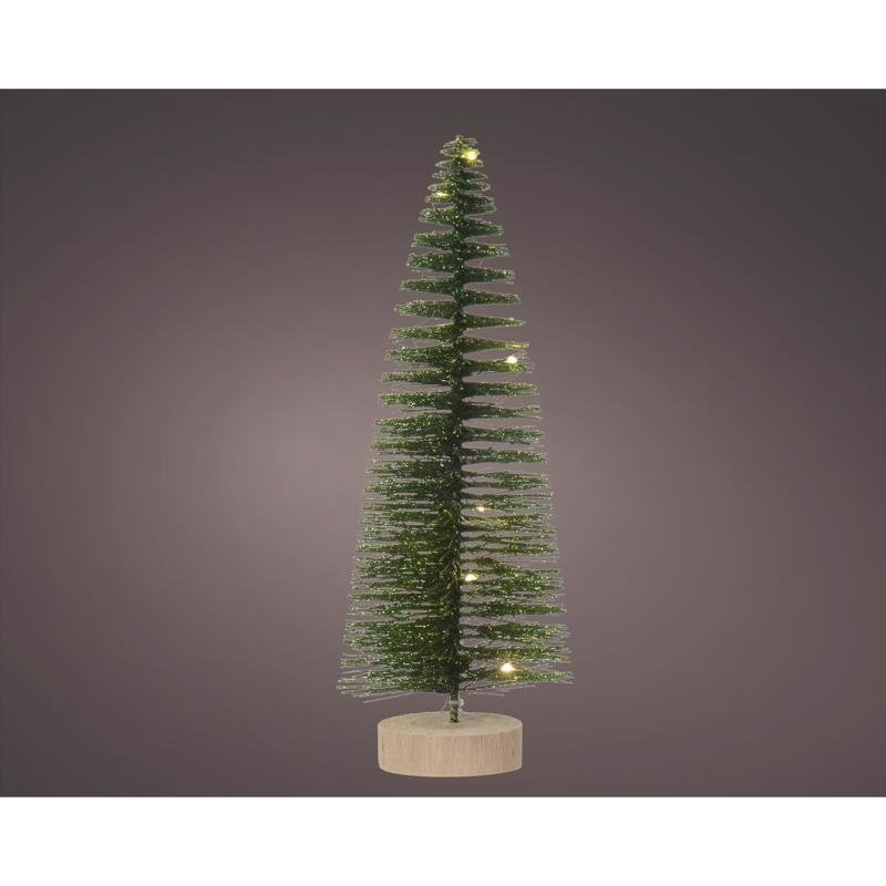 Lumineo LED Green Tree Table Decor 12 in., Pack of 12