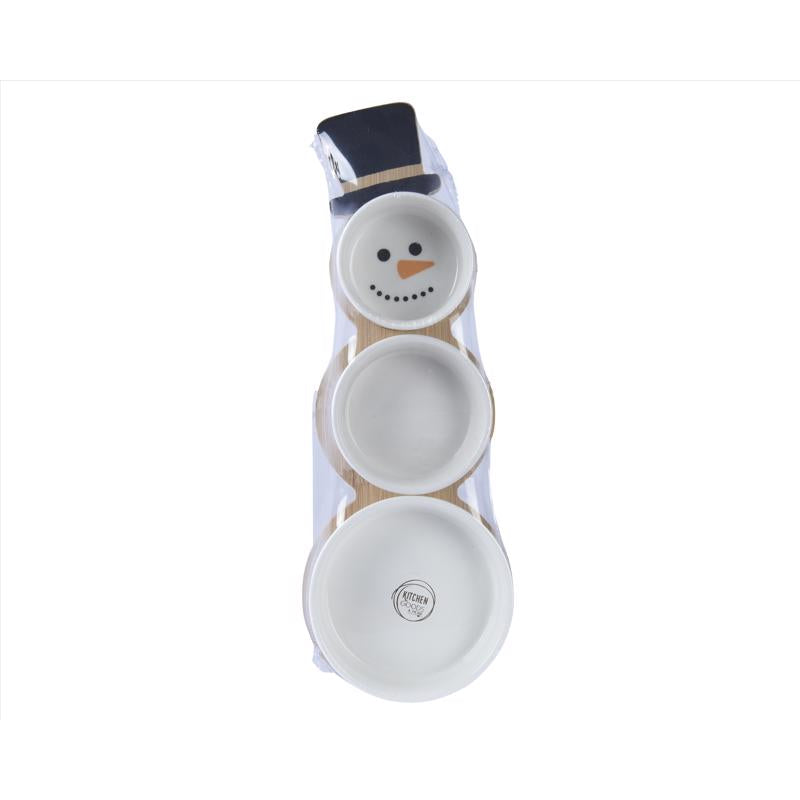 Decoris Tapasset White Snowman Table Decor 1.6 in., Pack of 12
