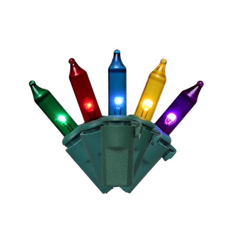 Celebrations Classic LED T5 Multicolored 100 ct String Christmas Lights 24.75 ft., Pack of 12
