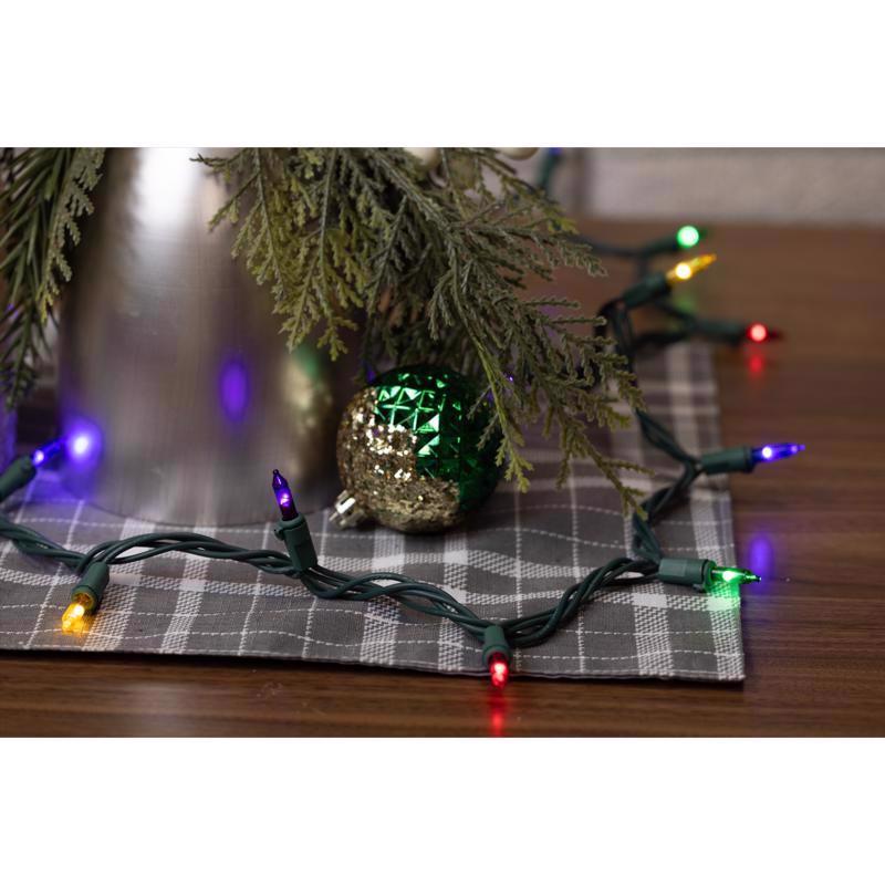 Celebrations Classic LED T5 Multicolored 100 ct String Christmas Lights 24.75 ft., Pack of 12