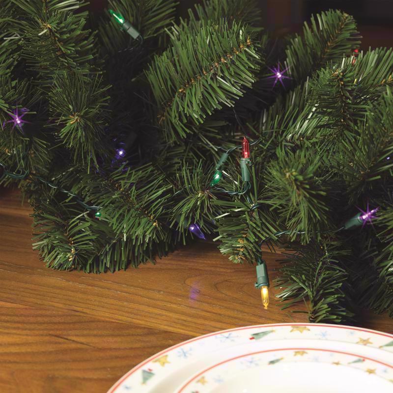 Celebrations Classic LED T5 Multicolored 100 ct String Christmas Lights 24.75 ft., Pack of 12