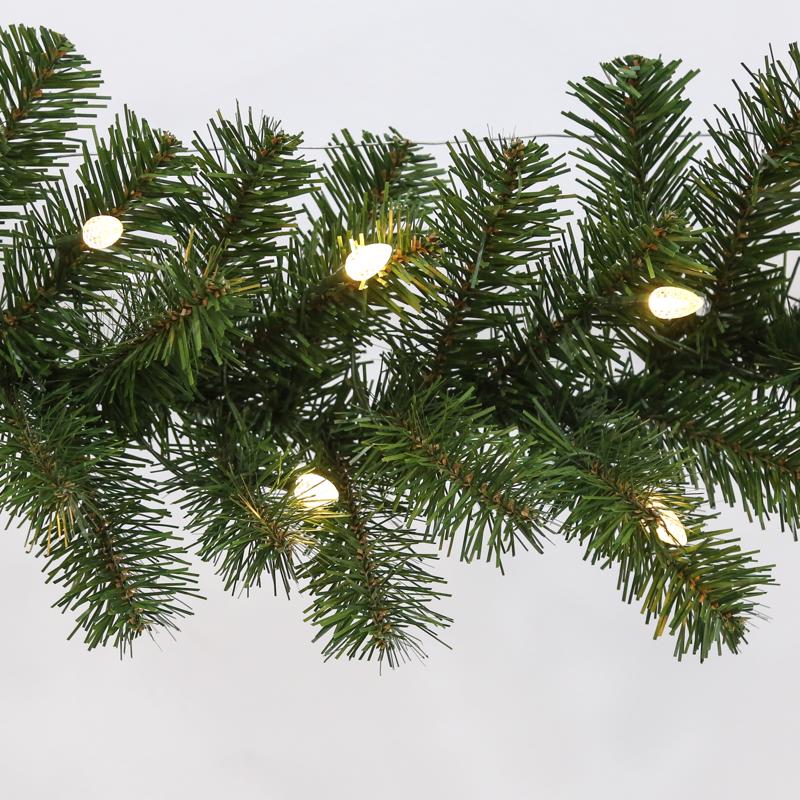 Celebrations 6 ft. L LED Prelit Multicolored LED and Multi-Function Northern Pine Garland, Pack of 12