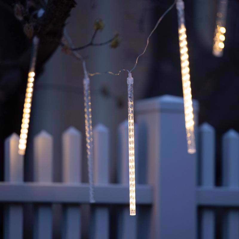 Celebrations LED Warm White Meteor Light 14 in. Hanging Decor, Pack of 24