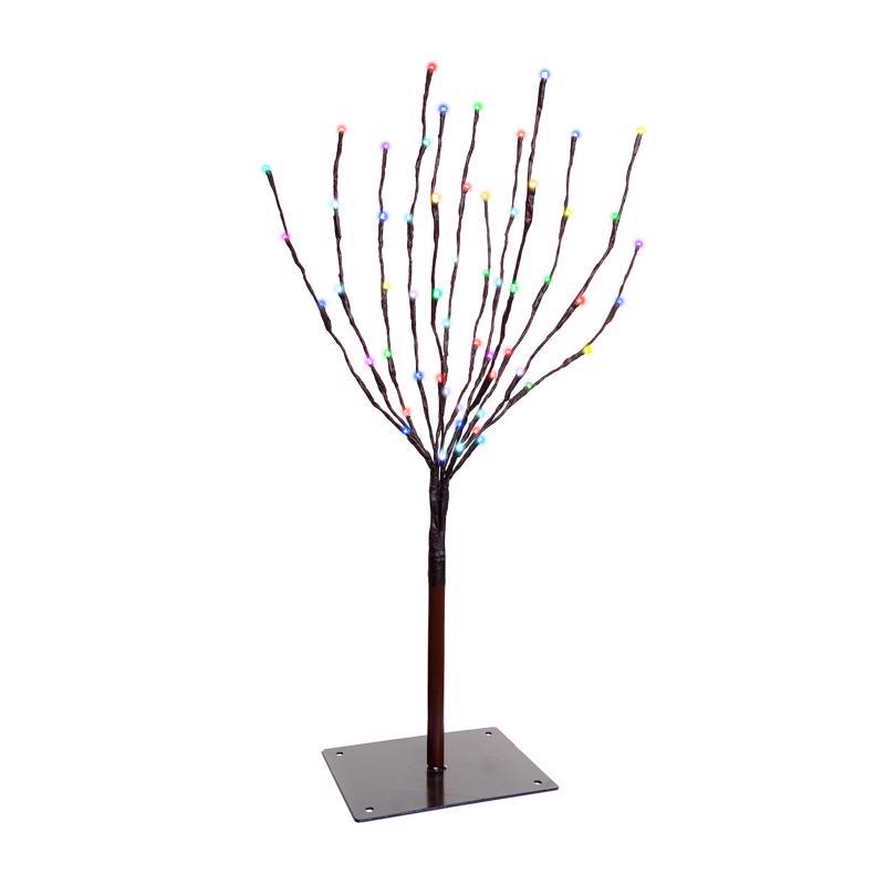 Celebrations Platinum LED RGBW Light Burst 30 in. Yard Decor