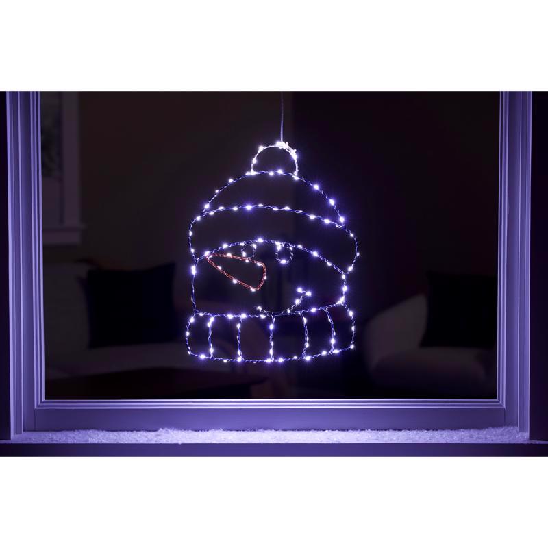 Celebrations LED Snowman Silhouette 15 in. Hanging Decor