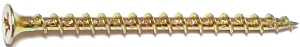 Midwest Fastener 10429 Screw, #8 Thread, Bugle Head, Phillips Drive, Yellow, Zinc