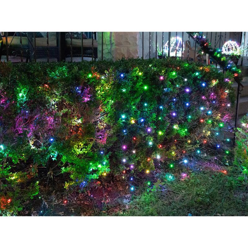 Celebrations Platinum LED T5 Multicolored 100 ct Net Smart-Enabled Christmas Lights 4 ft.