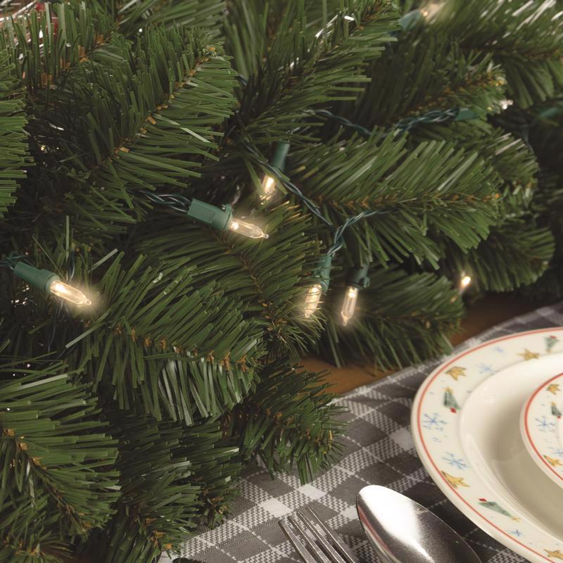 Celebrations Platinum LED T5 Clear/Warm White 50 ct String Smart-Enabled Christmas Lights 16.6 ft.
