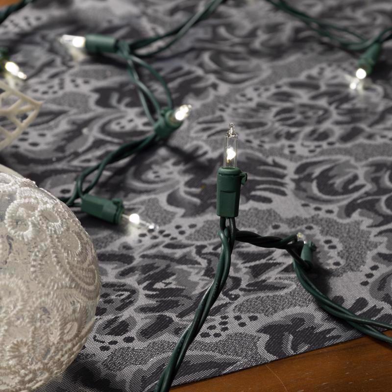 Celebrations Classic LED T5 Pure White 100 ct String Christmas Lights 24.75 ft., Pack of 12