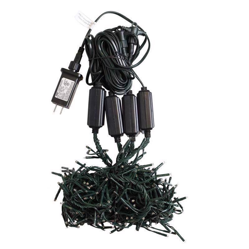 Celebrations LED Clear Cluster Rain Lights 47 in. Hanging Decor, Pack of 12