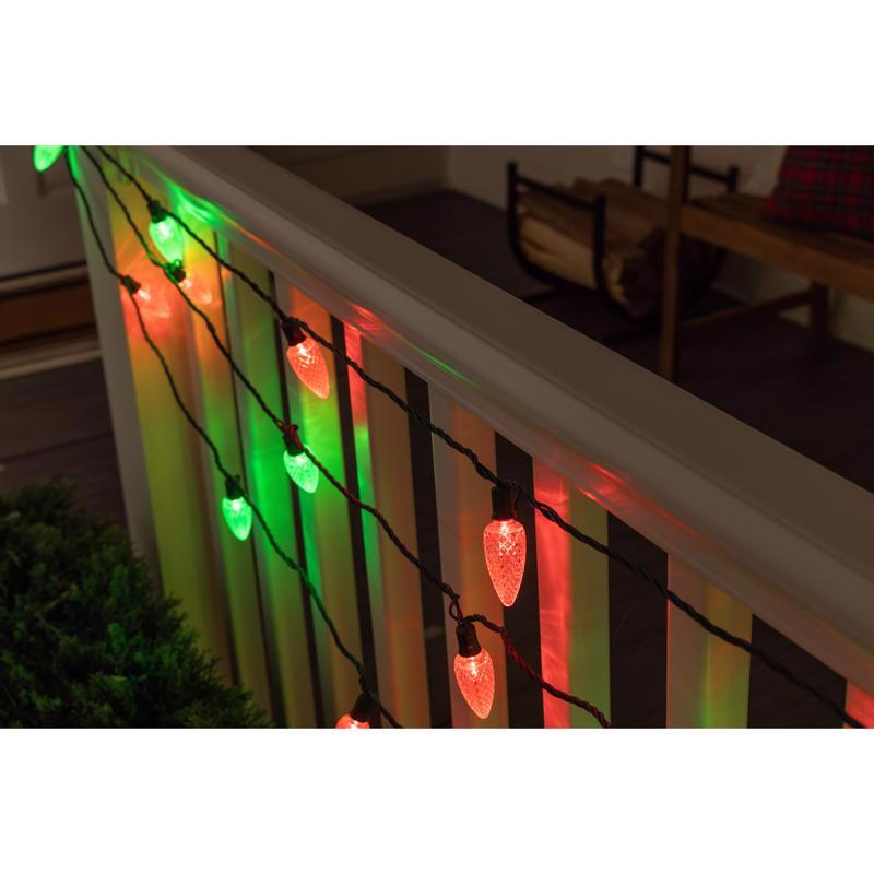 Celebrations Platinum LED C9 RGBW 25 ct String Lights w/Remote Christmas Lights 25 ft.