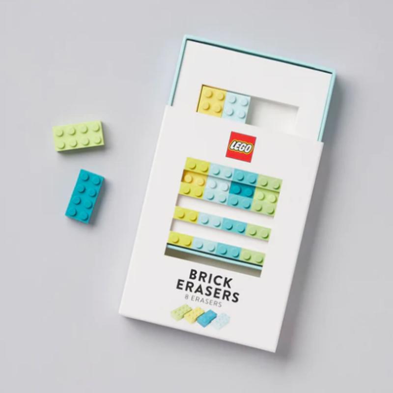 LEGO Licensed LEGO Brick Eraser Multicolored 8 pc
