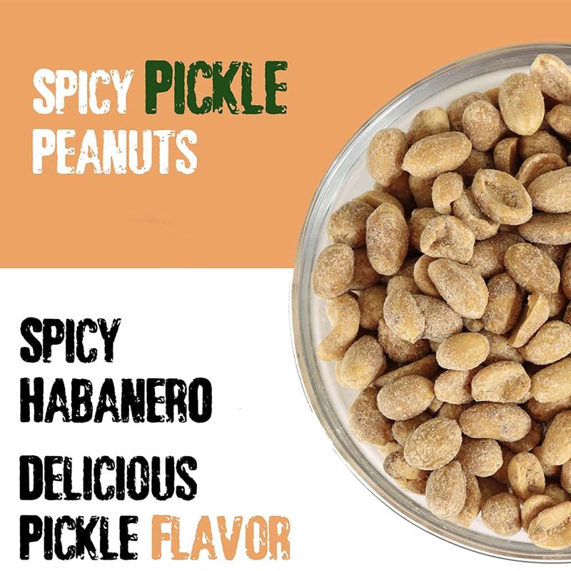 Ass Kickin' Spicy Pickle Peanuts 12 oz Canister