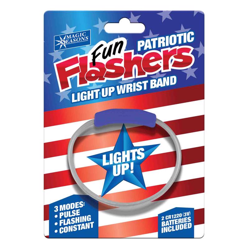 Shawshank LEDz Magic Seasons Patriotic Flashing Accessories 1 pk, Pack of 30