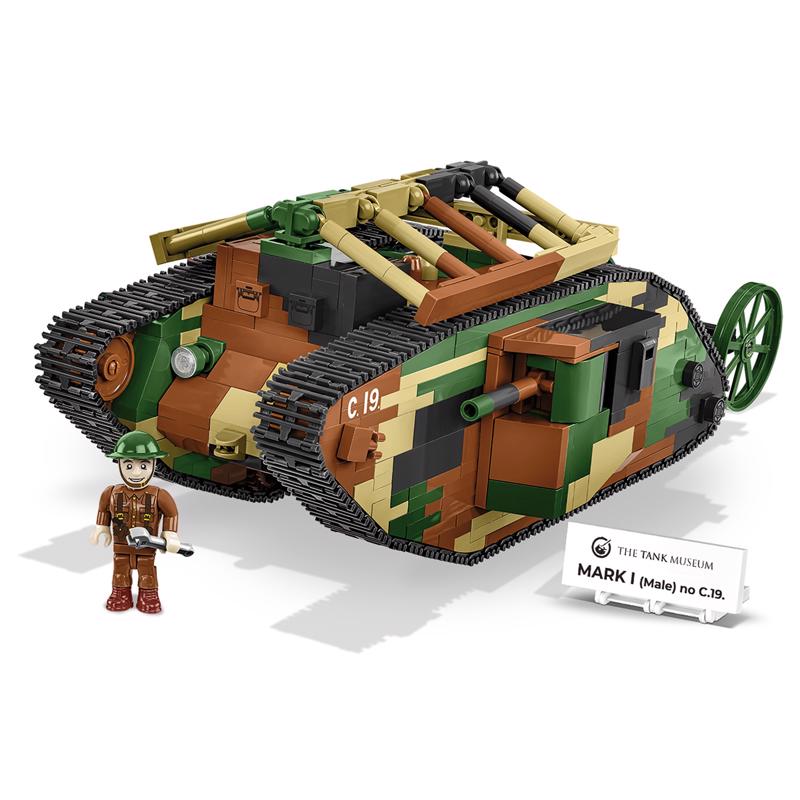 COBI Mark I Male C19 Tank Block Set Multicolored 878 pc