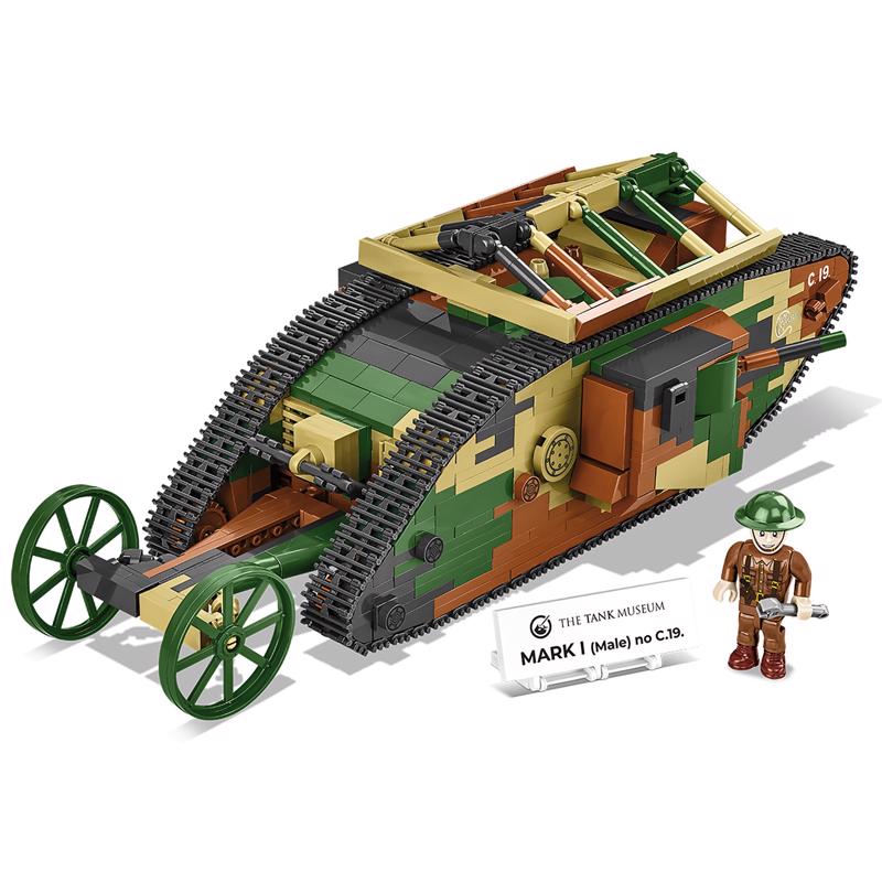 COBI Mark I Male C19 Tank Block Set Multicolored 878 pc