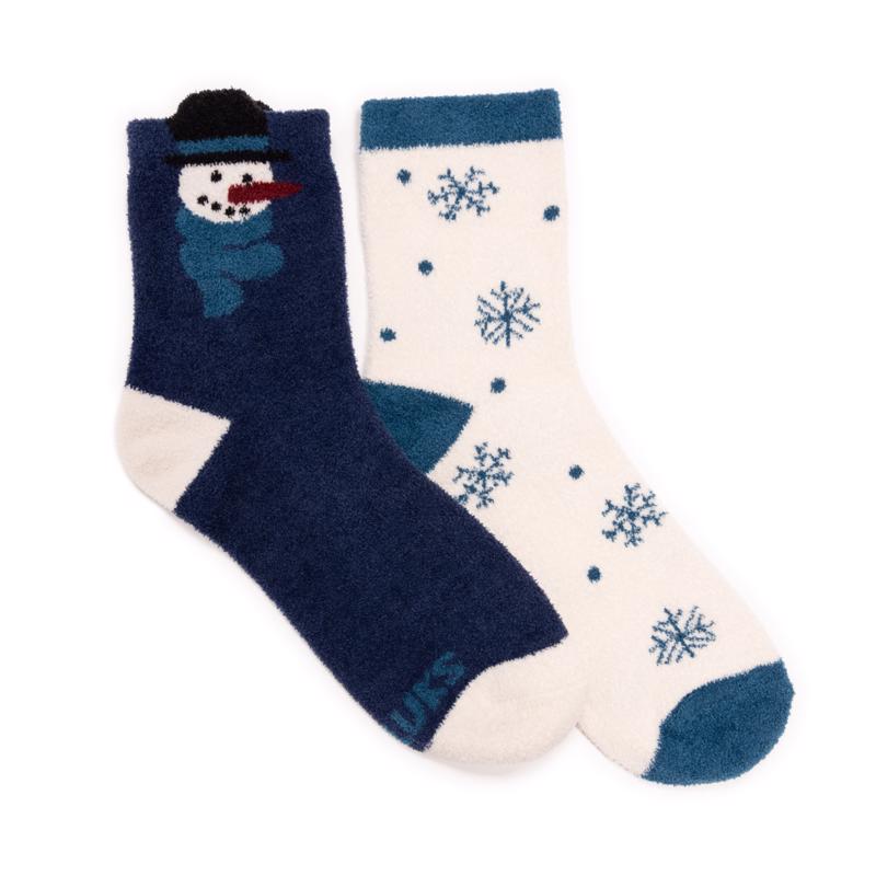 Muk Luks Women's Cozy Holiday One Size Fits Most Novelty Socks Assorted, Pack of 25