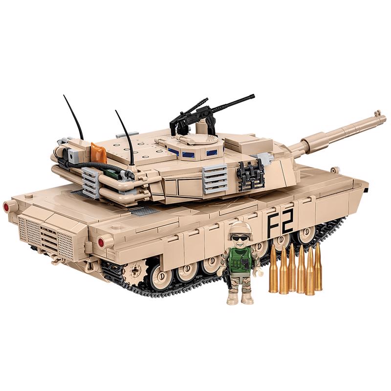 COBI M1A2 Abrams Tank Block Set Cream 975 pc