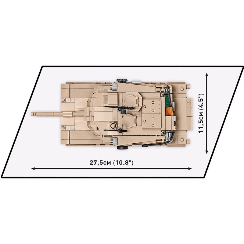 COBI M1A2 Abrams Tank Block Set Cream 975 pc
