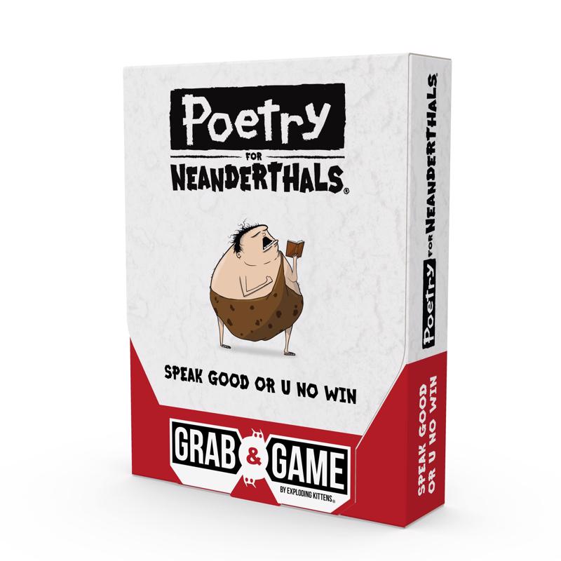 Exploding Kittens Poetry for Neanderthals Grab & Game, Pack of 8
