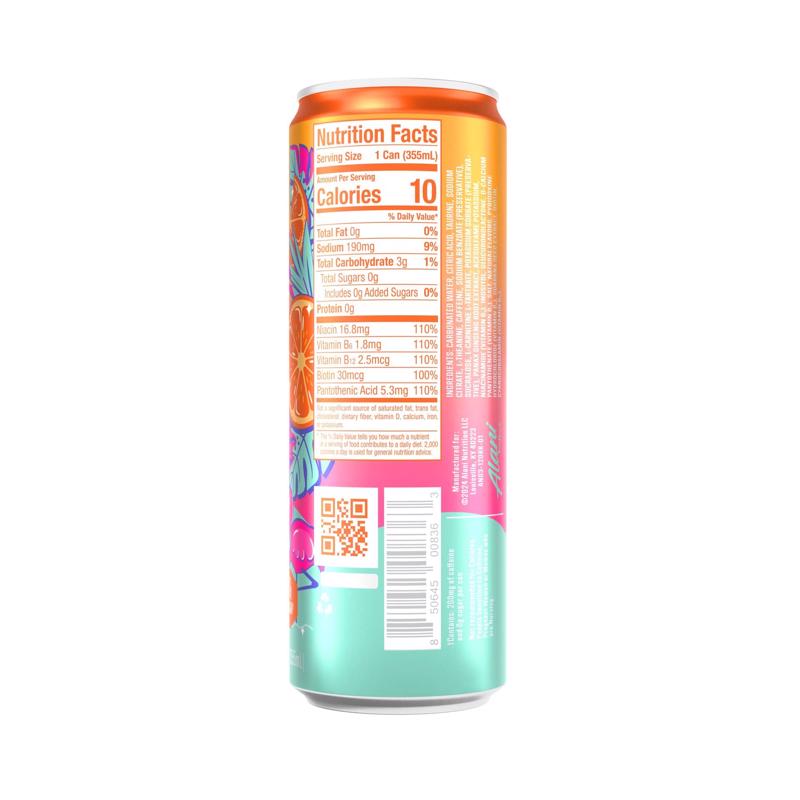 Alani Nu Orange Energy Drink 12 fl. oz., Pack of 24