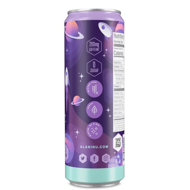 Alani Nu Cosmic Stardust Energy Drink 12 fl. oz., Pack of 12