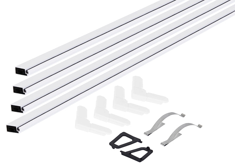M-D 14104 Screen Frame Kit, 36 in L x 36 in W Dimensions, Aluminum, White