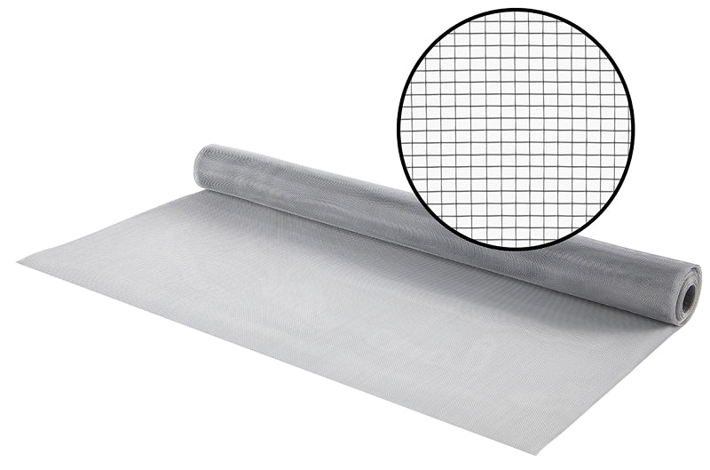 M-D 14108 Screen Mesh, 7 ft L, 3 ft W, Aluminum, Bright