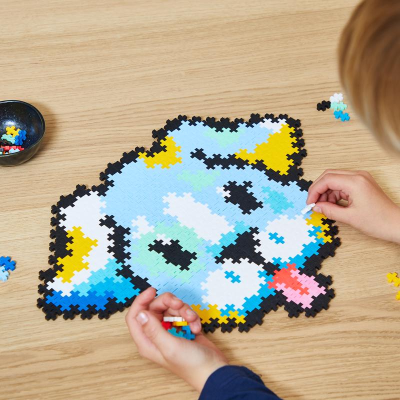 Plus-Plus Puzzle By Number Puppy Puzzle Multicolored 500 pc