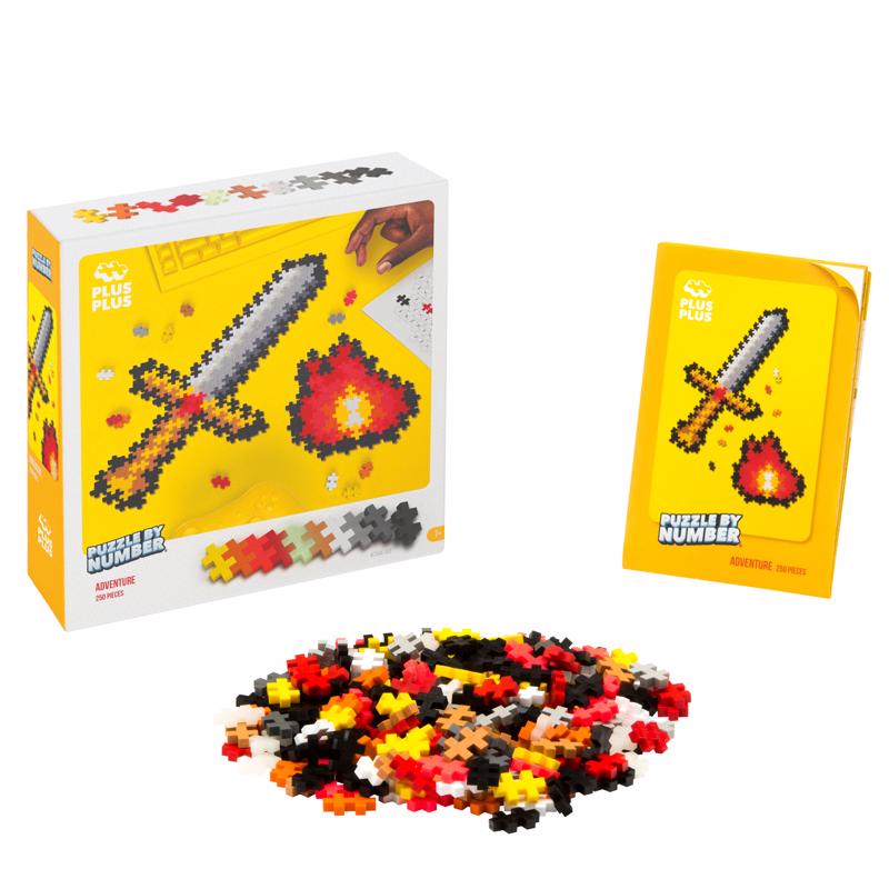 Plus-Plus Puzzle By Number Adventure Puzzle Multicolored 250 pc