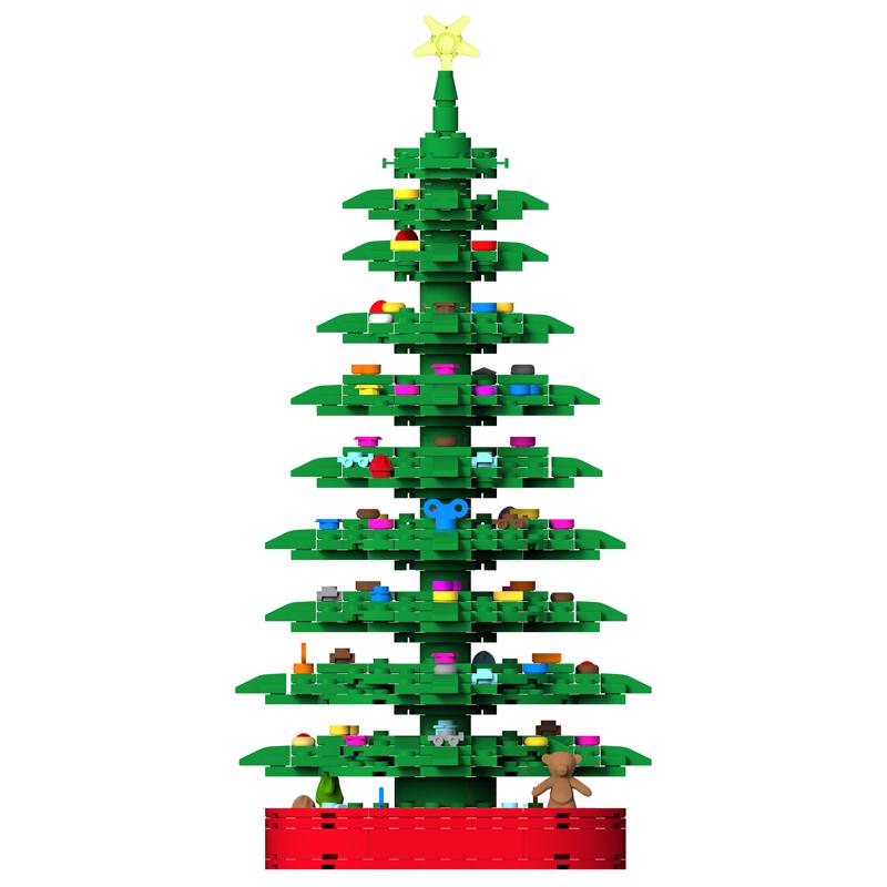 NovaBrix Block Set Block Set Green/Red 609 pc