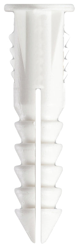 Cobra Anchors 187R Screw Anchor, #6-8 Thread, 1 in L, Polyethylene, 100 lb, 30/PK