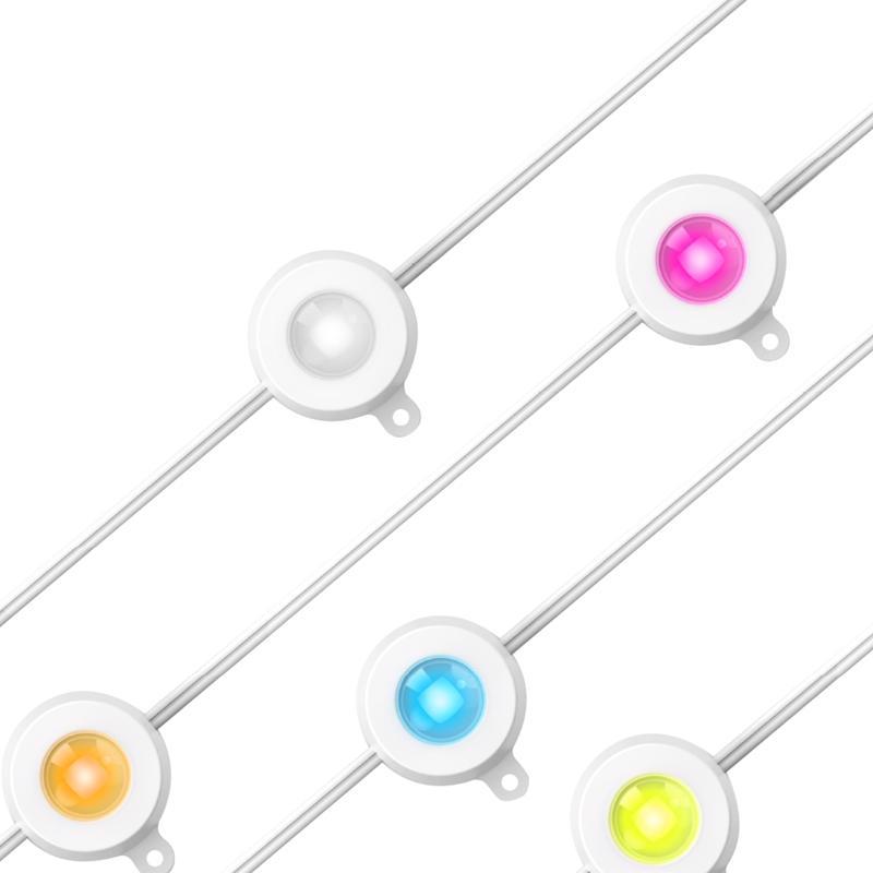 Feit Starter Kit LED Smart-Enabled Permanent Color Changing String Lights Multicolored 50 ft. 30 lig