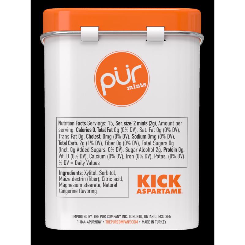 PUR Tangerine Tango Mints 1.05 oz, Pack of 12