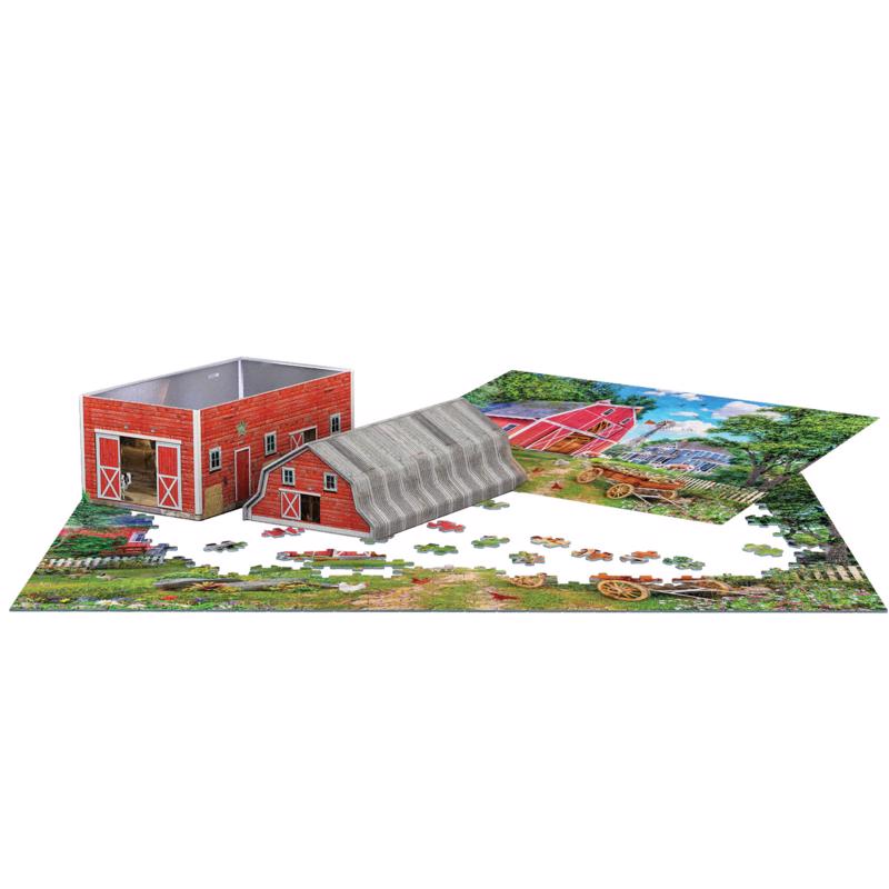 Eurographics Family Farm Tin Jigsaw Puzzle Multicolored 550 pc